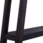 vidaXL Table console Noir 120x30x75 cm Bois d'acajou massif