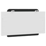 vidaXL Coussin de tête de lit noir et blanc 100 cm similicuir