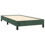 vidaXL Cadre de lit sans matelas vert foncé 100x200 cm velours