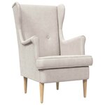 vidaXL Fauteuil Crème ARES