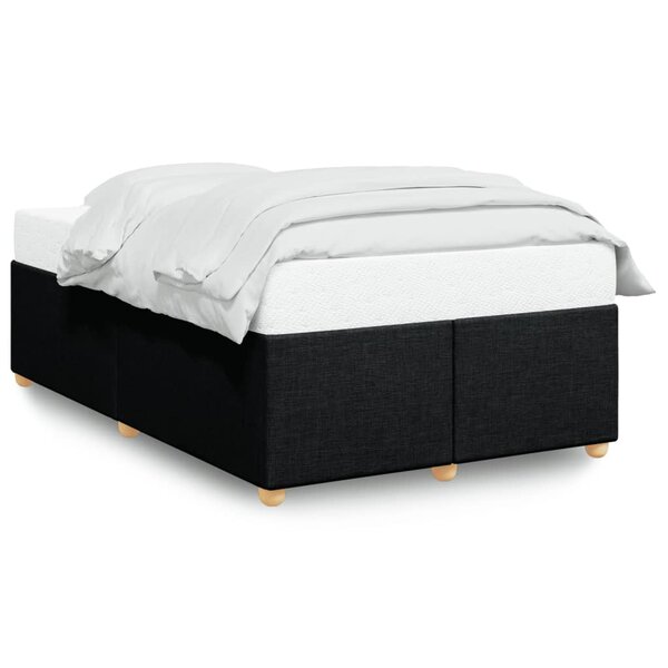 vidaXL Cadre de lit noir 120x190 cm tissu