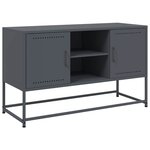 vidaXL Meuble TV anthracite 100 5x39x60 5 cm acier