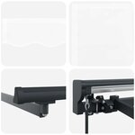 vidaXL Cadre d'auvent Blanc 450 × 300 cm Polyester avec revêtement PU