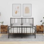 vidaXL Cabinet de chevet 2 Pièces Bois ancien 40 x 35 x 47.5 cm