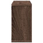 vidaXL Armoire murale 100x16x30 cm chêne marron bois d'ingénierie