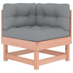 vidaXL Salon de jardin 6 Pièces avec coussins bois massif Douglas