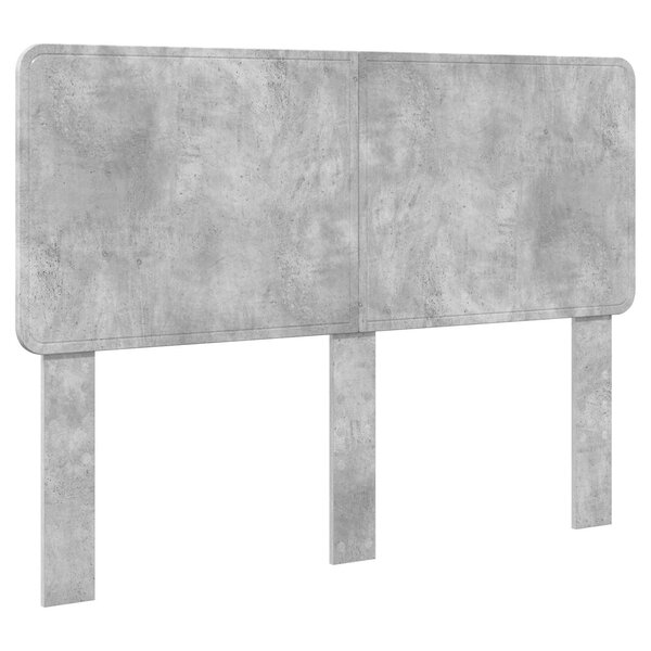 vidaXL Tête de lit Gris béton 140 cm Bois d'ingénierie