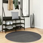 vidaXL Tapis IZA poils courts style scandinave anthracite Ø 120 cm