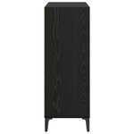 vidaXL Buffet Chêne noir 69 5 x 32 5 x 90 cm Bois d'ingénierie