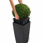 LECHUZA Jardinière CUBICO Cottage 30 ALL-IN-ONE Granite