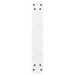 vidaXL Pieds de table à manger Blanc 2 pièces 60 x (72-73) cm Acier