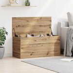 vidaXL Boîte de Rangement chêne artisanal 100 x 42 x 46 cm