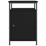 vidaXL Tables de chevet 2 Pièces noir 40x42x60 cm bois d'ingénierie