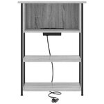 vidaXL Cabinet de chevet Sonoma gris 55 x 31 x 76 cm Bois d'ingénierie