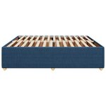 vidaXL Cadre de lit sans matelas bleu 180x200 cm tissu
