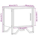 vidaXL Tables de chevet 2 Pièces Noir 40 x 30 x 40 cm Aggloméré