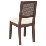 vidaXL Chaises à manger coussins 2 Pièces marron bois massif caoutchouc