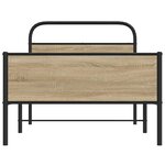 vidaXL Cadre de lit sans matelas 107x203 cm chêne sonoma