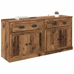 vidaXL Buffets 2 Pièces Bois Ancien 70 x 35 5 x 67 5 cm Bois d'ingénierie