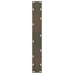 vidaXL Pieds de table de bar en forme de U  2 pièces  acier naturel  60 x (110-111) cm