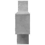 vidaXL Étagère murale gris béton 167 5x18x68 cm bois d'ingénierie