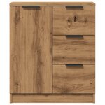 vidaXL Buffet chêne artisanal 60x30x70 cm bois d'ingénierie