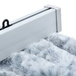 vidaXL Moustiquaire Blanc et gris 90x200 cm Chenille