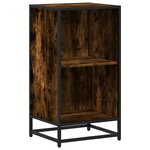 vidaXL Bibliothèque chêne fumé 40x35x76 cm bois d'ingénierie