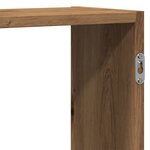 vidaXL Étagère murale chêne artisanal 129x18x42 cm bois d'ingénierie