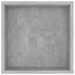 vidaXL Meuble TV mural Gris béton 102x35x35 cm Bois d’ingénierie