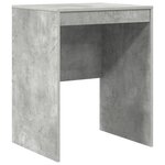 vidaXL Bureau avec rangement gris béton en bois d'ingénierie