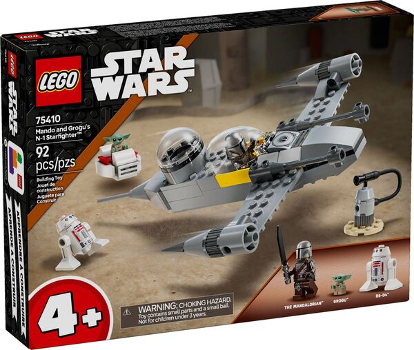 LEGO Star Wars - Chasseur N-1 de Mando et Grogu (75410) - Construisez Votre Aventure Galactique