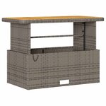 vidaXL Ensemble de salle à manger pour jardin 4 Pièces Gris Poly rotin