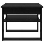 vidaXL Table basse Chêne noir 64 x 54 x 44 cm Bois d'ingénierie