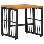 vidaXL Ensemble de meubles d'extérieur 3 Pièces Noir et Gris foncé