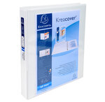 Classeur PP personnalisable Kreacover - 4 anneaux en D 25mm - A4 maxi, blanc EXACOMPTA