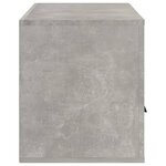 vidaXL Meuble TV Gris béton 100x35x40 cm Bois d'ingénierie