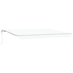 vidaXL Auvent rétractable électrique Blanc 450 × 300 cm