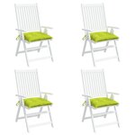 vidaXL Coussins de palette lot de 4 vert brillant 50x50x7 cm