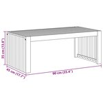 vidaXL Table basse Marron 90 x 45 x 35 cm Bois d'acacia massif