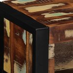 vidaXL Meuble TV multicolore 80x30x25 cm bois de récupération solide