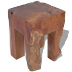 vidaXL Tabouret Bois de teck massif