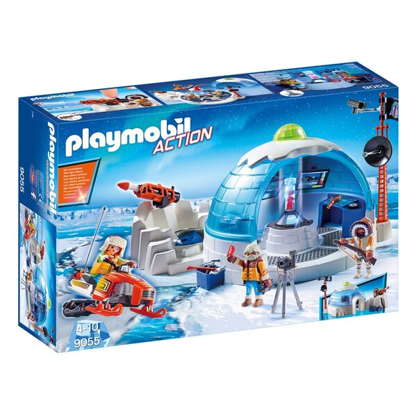 PLAYMOBIL 9055 - Sport et Action - Quartier général des explorateurs polaires