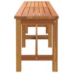 vidaXL Banc de jardin 150x35x45 cm bois massif d'acacia