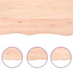 vidaXL Étagère murale 180x50x(2-6) cm bois de chêne massif non traité
