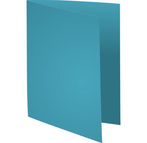 Paquet 100 chem Foldyne180 bord décalé bleu x 5 EXACOMPTA