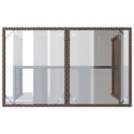 vidaXL Ensemble à manger de jardin avec coussins 2 Pièces marron rotin