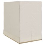 vidaXL Transat double Réglable Beige 205 x 129 x 200 cm polyrotin