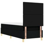 vidaXL Lit Box Spring avec Matelas & LED Noir 80x200 cm Tissu