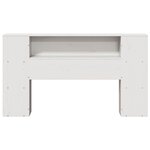 vidaXL Tête de lit avec rangement blanc 140 cm bois massif de pin